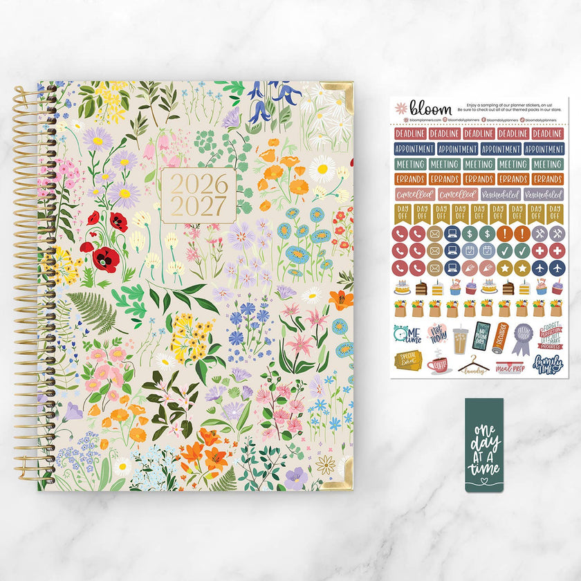 2026-27 Hard Cover Academic Planner, 8.5x11 Size (A4)