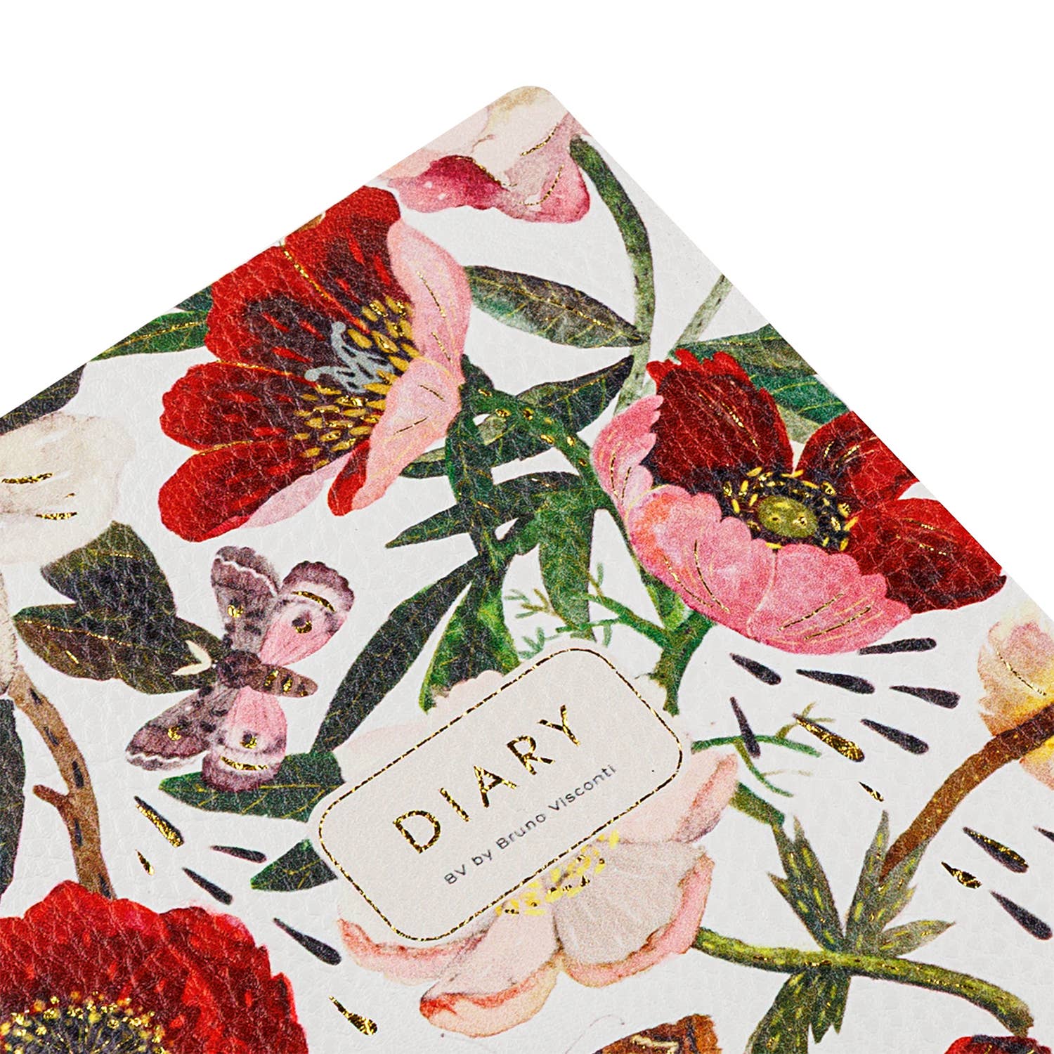 A5 Vegan Leather Daily Planner - Peonies