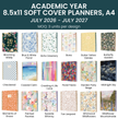 2026-27 Soft Cover Academic Planner, 8.5x11 Size