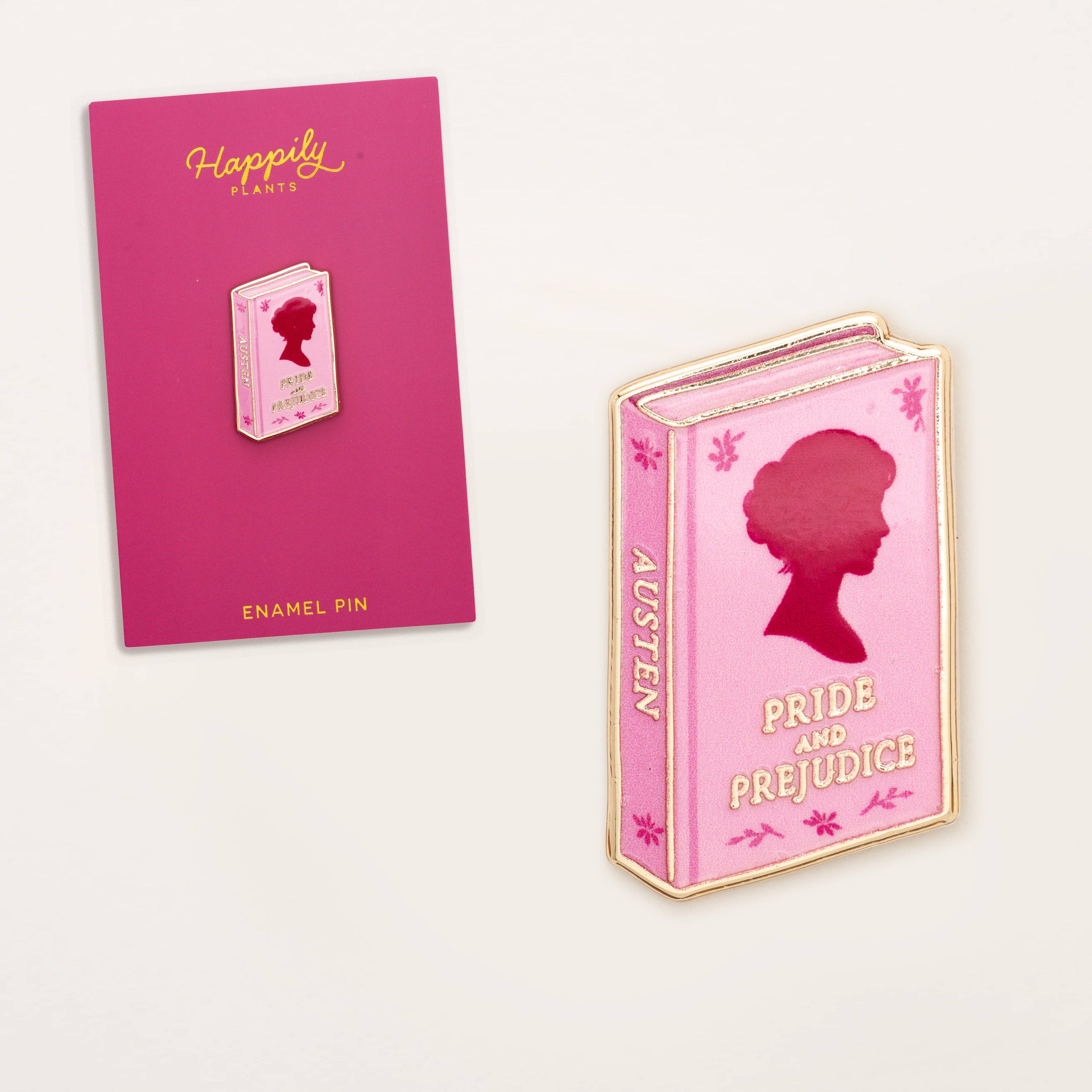 Jane Austen, Pride & Prejudice Book Pin, Literary Gifts