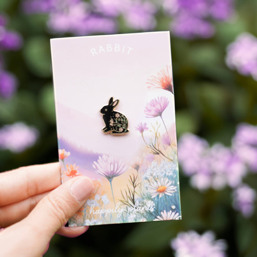 Rabbit Lapel Pin, Bunny Garden Easter Gifts