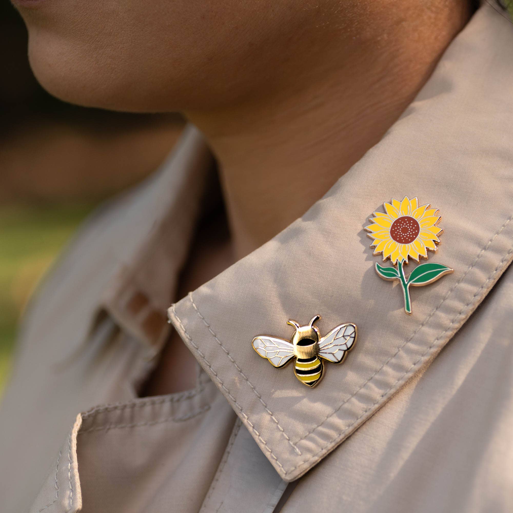 Queen Honey Bee Lapel Pin, Spring Easter Gifts