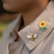 Queen Honey Bee Lapel Pin, Spring Easter Gifts