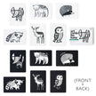 Art Cards for Baby - Woodland Animals - Infant Flash Cards