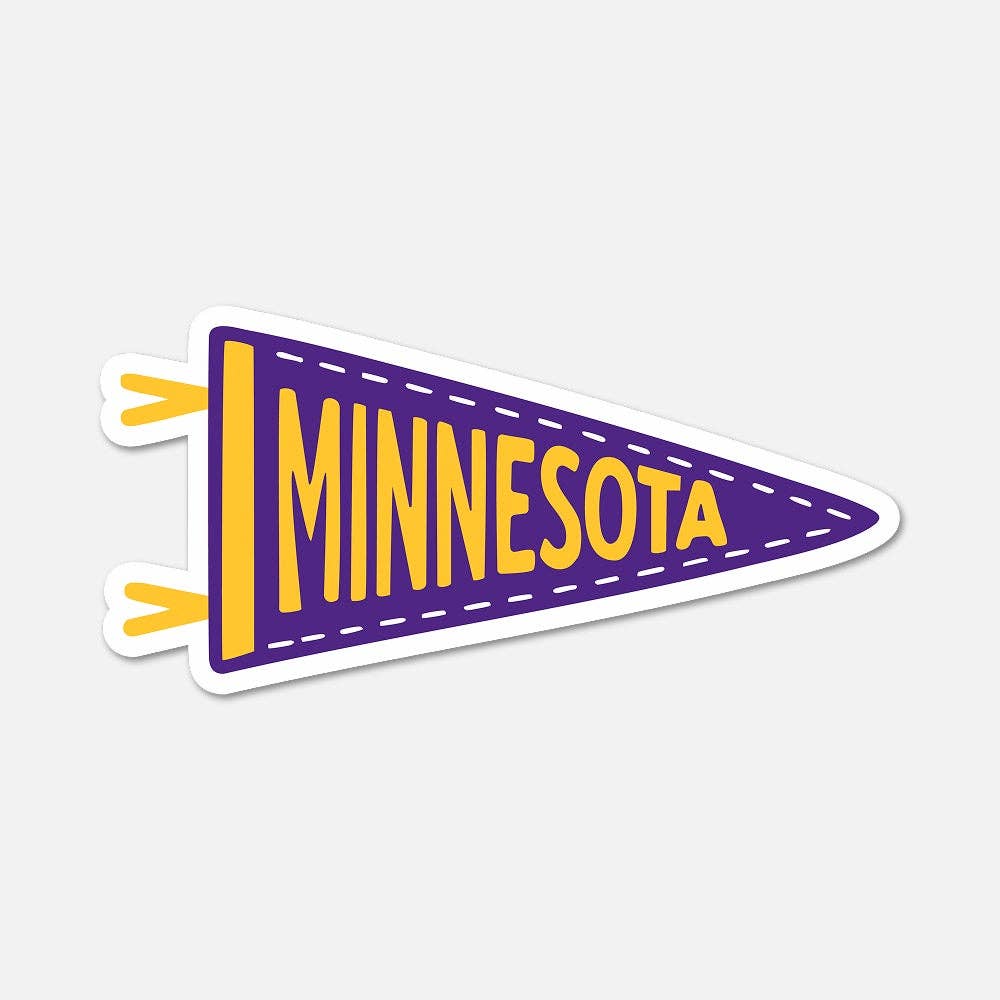 Minnesota Football Pennant Sticker