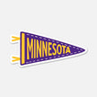 Minnesota Football Pennant Sticker