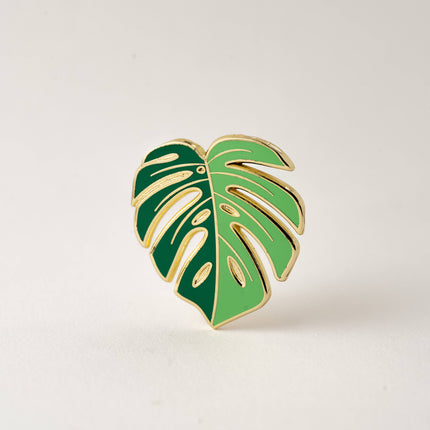 Green Monstera Deliciosa Plant Pin, Plant Gifts