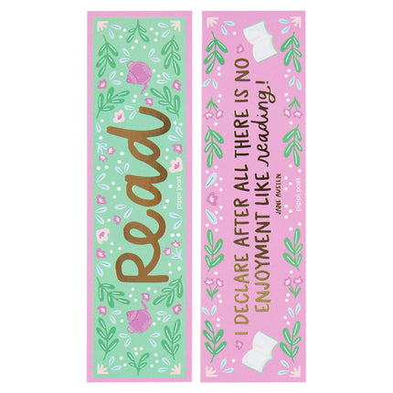 Read Pride and Prejudice Gold Foil Bookmark Set