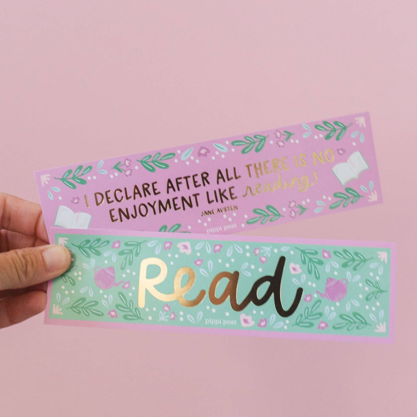Read Pride and Prejudice Gold Foil Bookmark Set