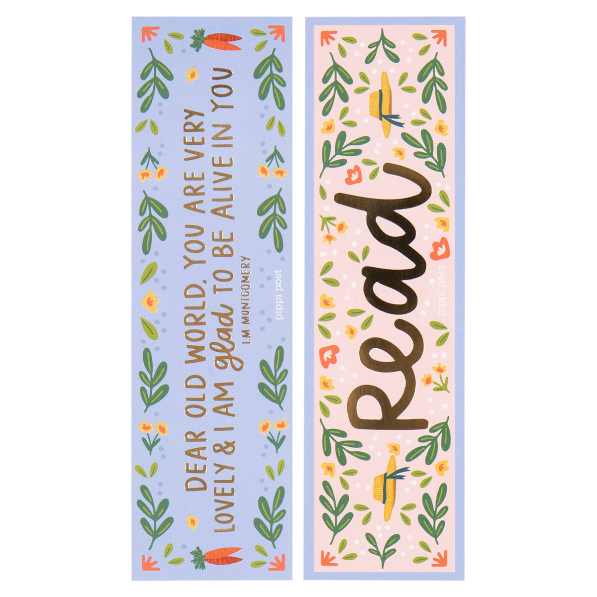 Read Anne of Green Gables Gold Foil Bookmark Set