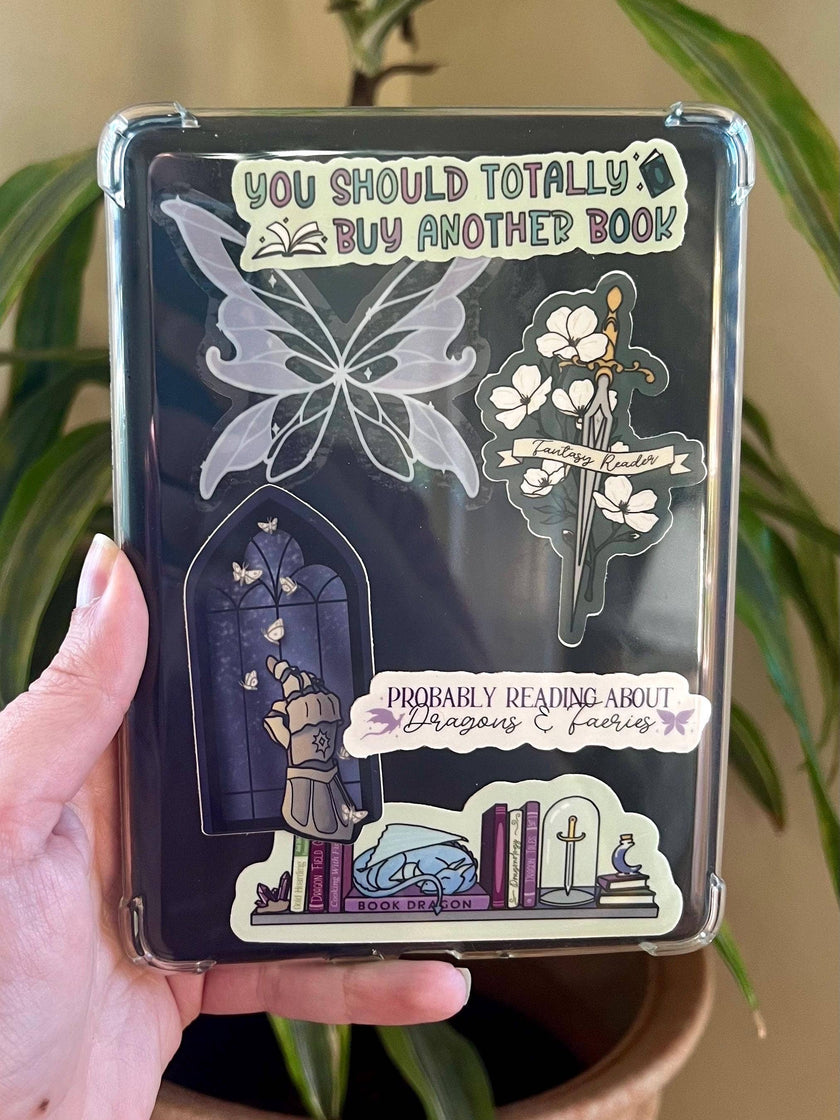 Faerie Wing Clear Sticker and Kindle Decal