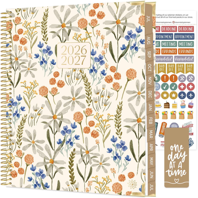 2026-27 Hard Cover Academic Planner, 8.5x11 Size (A4)