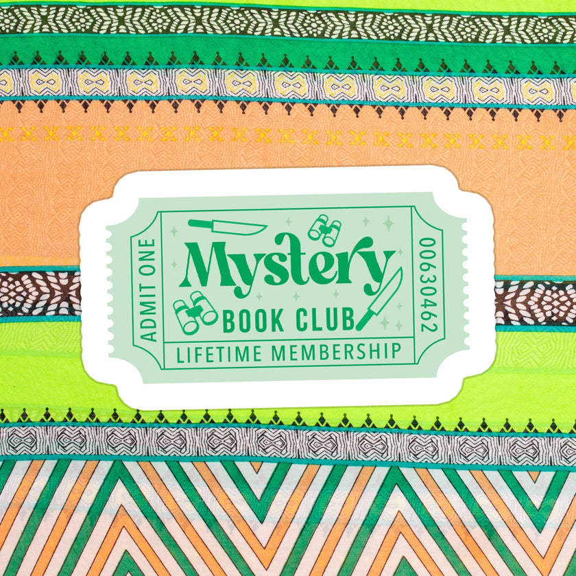 Mystery Cozy Book Bookish Books Waterproof Vinyl Sticker