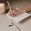 Green Floral Metal Pen Set - Home Decor & Gifts