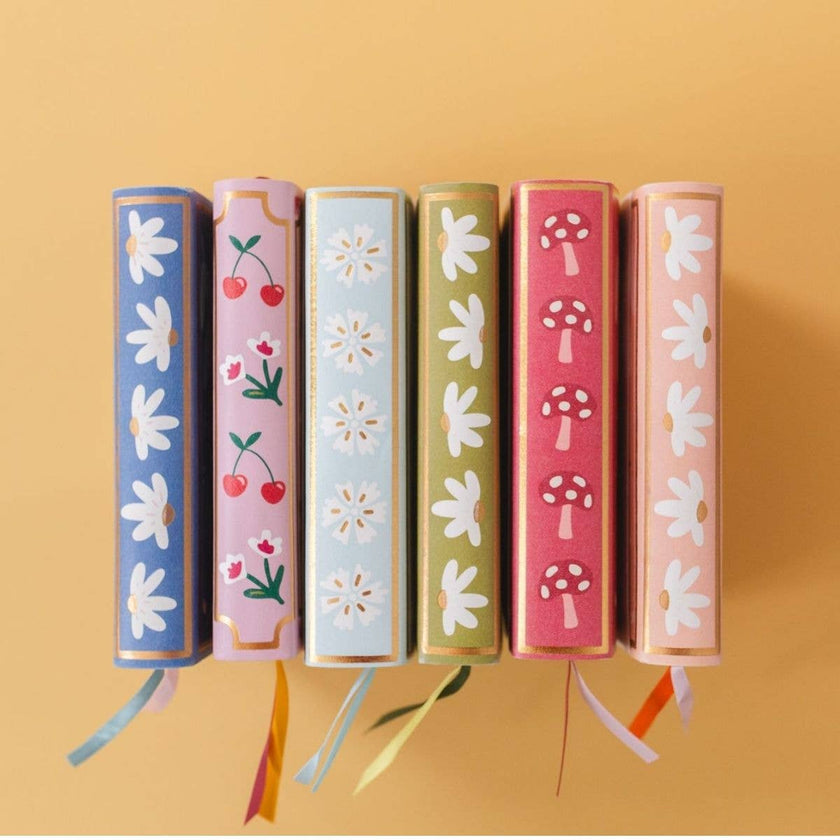 Light Blue Floral 5x7 Lined Softcover Book Journal