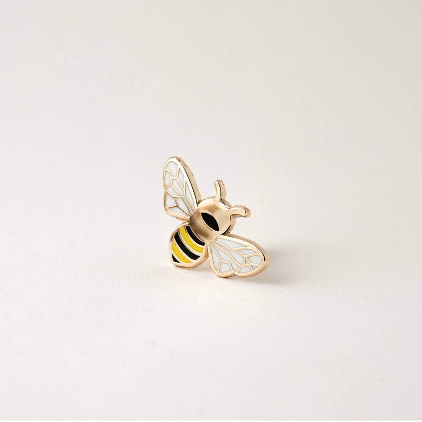 Queen Honey Bee Lapel Pin, Spring Easter Gifts
