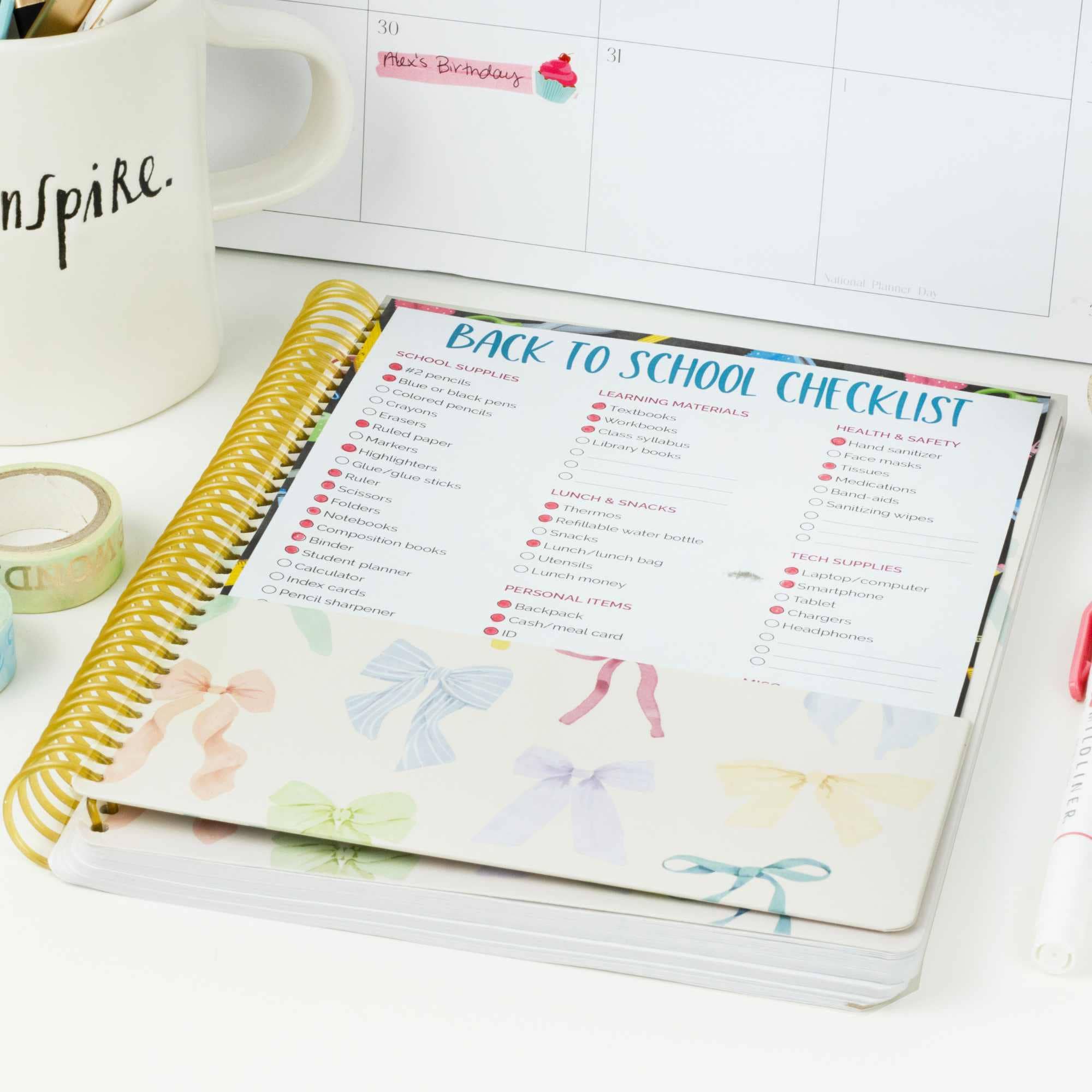 2026-27 Daisy Academic Student Planners 7x9