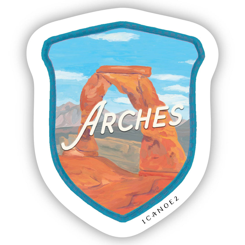 Arches National Park Badge Decal Sticker