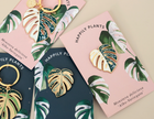 Monstera Thai Constellation Plant Keychain Charm Plant Gifts